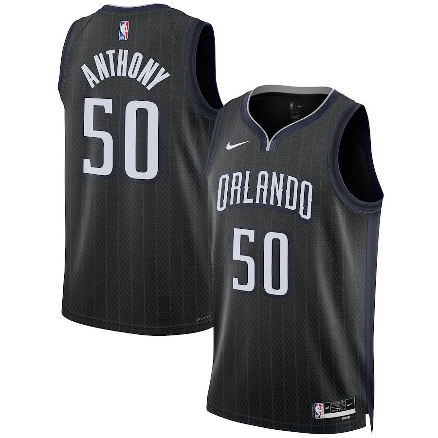 Men Orlando Magic #50 Cole Anthony Nike Black City Edition 2022-23 Swingman NBA Jersey->indiana pacers->NBA Jersey